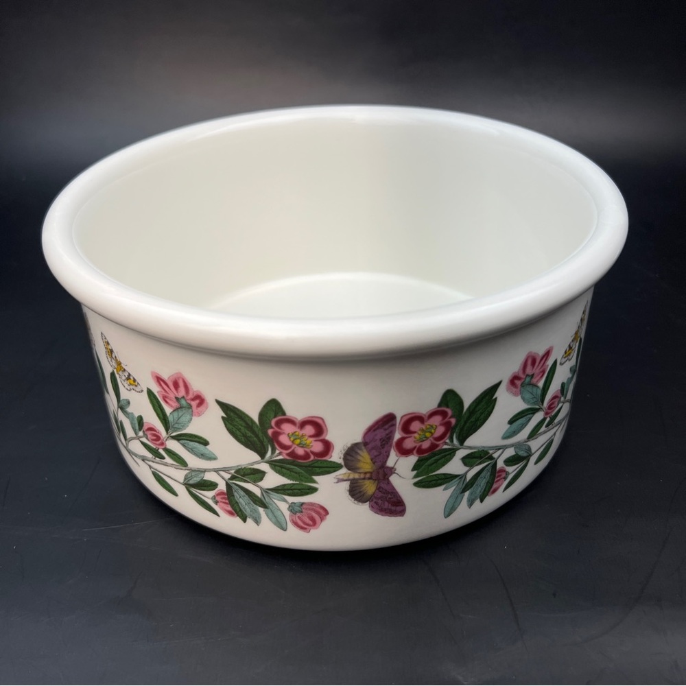 Portmeirion Botanic Garden Circa 1818 Large Drum Shape Bowl Butterfly Vintage